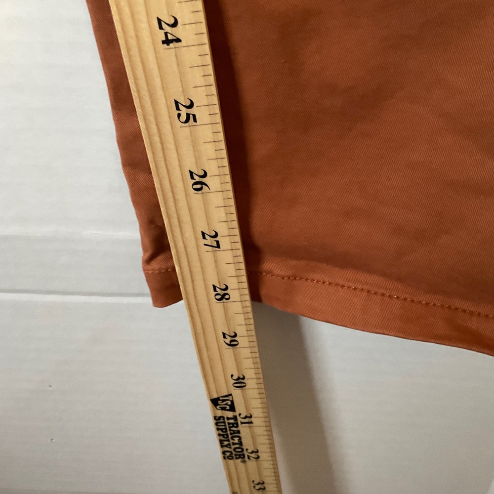 Prana woman's  Standard Fit Organic Cotton Stretch Pants Rust Orange Size Large - Picture 4 of 11